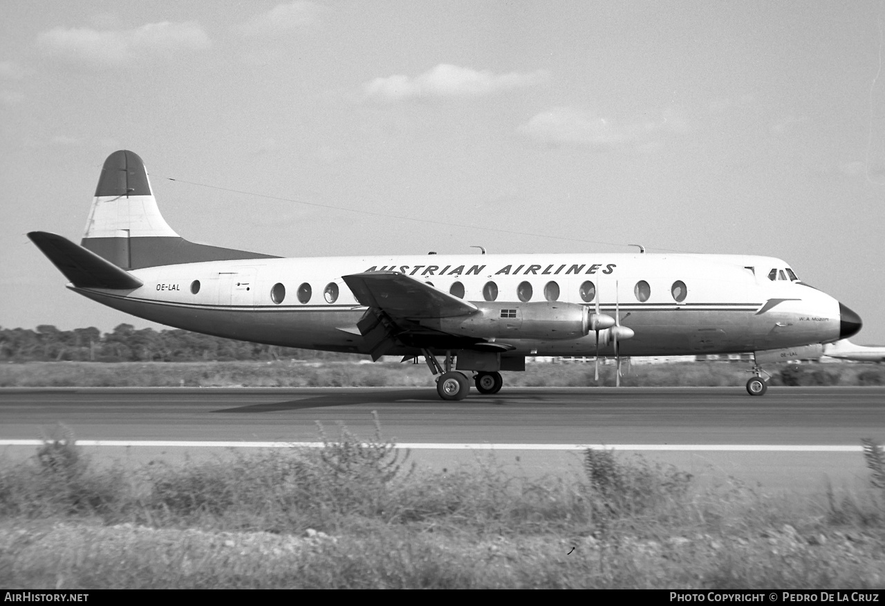 Aircraft Photo of OE-LAL | Vickers 837 Viscount | Austrian Airlines | AirHistory.net #539227