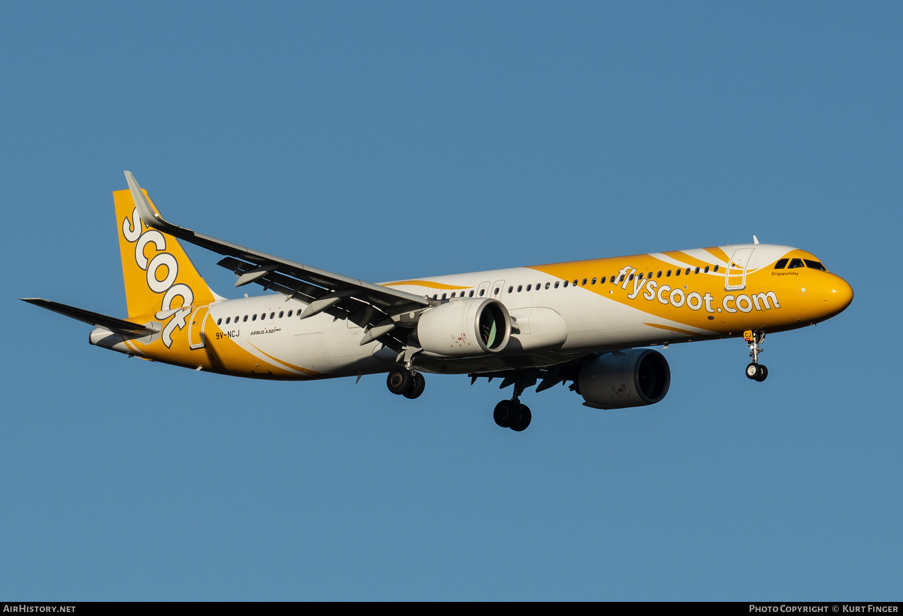 Aircraft Photo of 9V-NCJ | Airbus A321-271NX | Scoot | AirHistory.net #539247