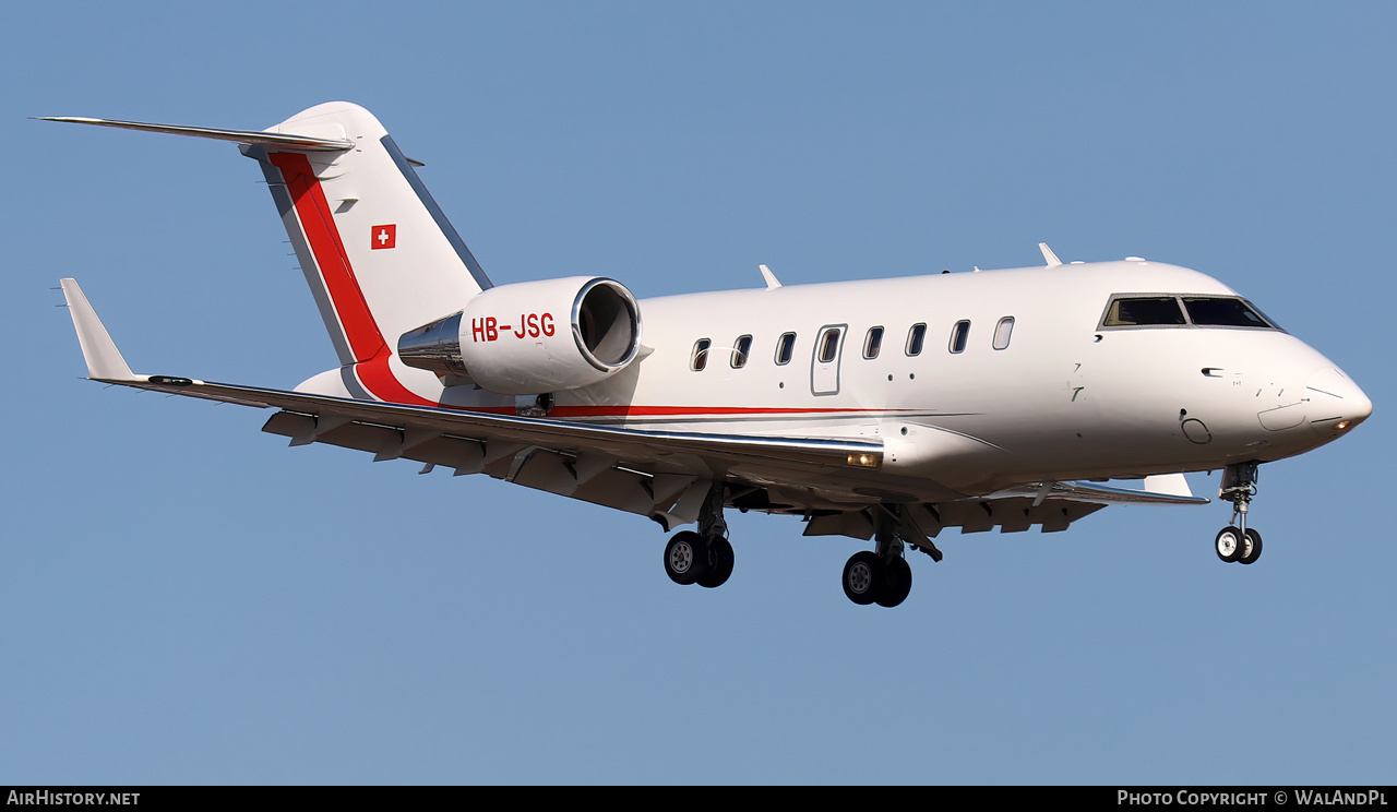 Aircraft Photo of HB-JSG | Bombardier Challenger 605 (CL-600-2B16) | AirHistory.net #539258
