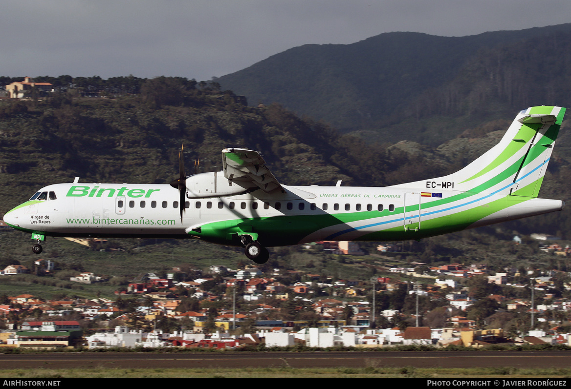 Aircraft Photo of EC-MPI | ATR ATR-72-600 (ATR-72-212A) | Binter Canarias | AirHistory.net #539276