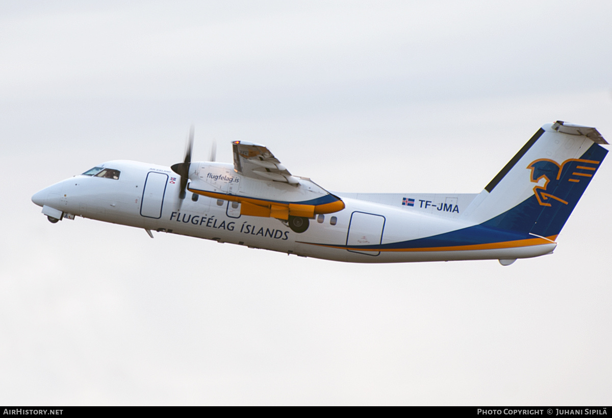 Aircraft Photo of TF-JMA | De Havilland Canada DHC-8-106 Dash 8 | Flugfélag Íslands - Air Iceland | AirHistory.net #539358