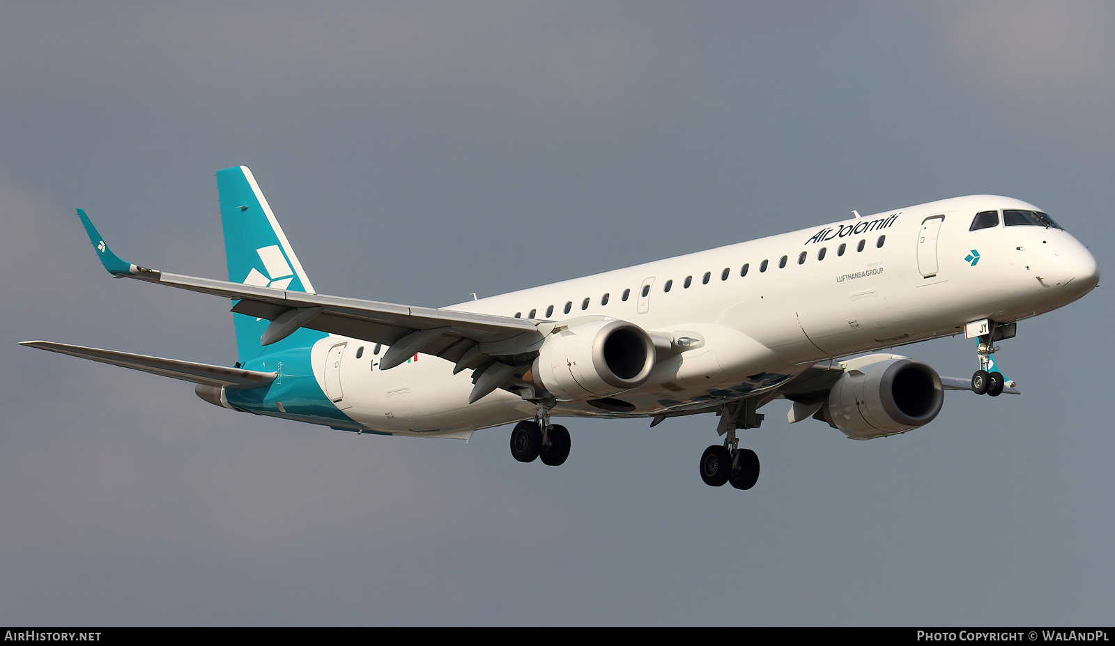 Aircraft Photo of I-ADJY | Embraer 195LR (ERJ-190-200LR) | Air Dolomiti | AirHistory.net #539405