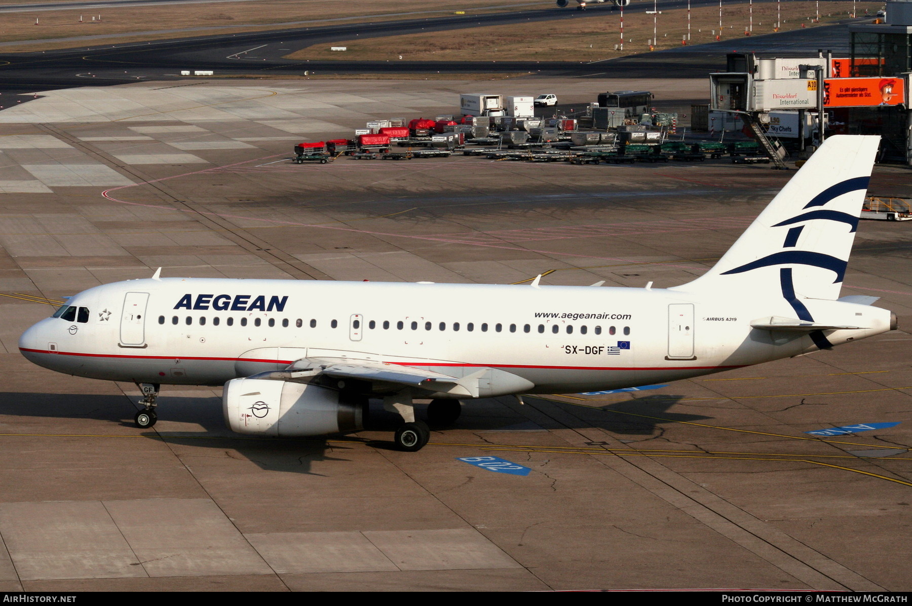Aircraft Photo of SX-DGF | Airbus A319-132 | Aegean Airlines | AirHistory.net #539409