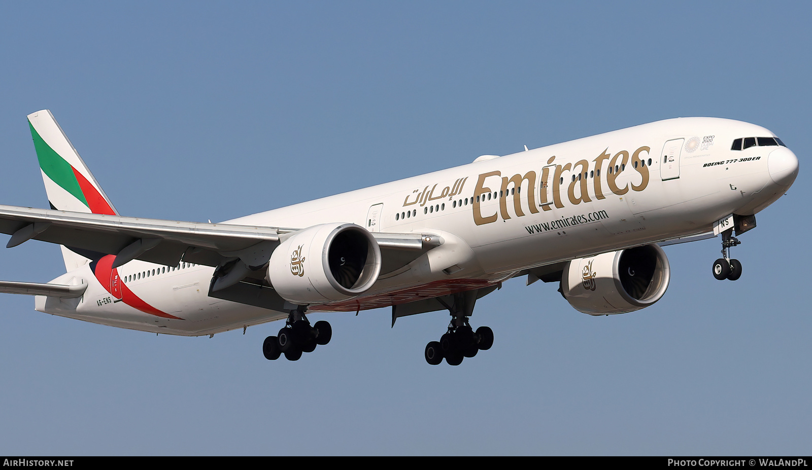 Aircraft Photo of A6-ENS | Boeing 777-31H/ER | Emirates | AirHistory.net #539418