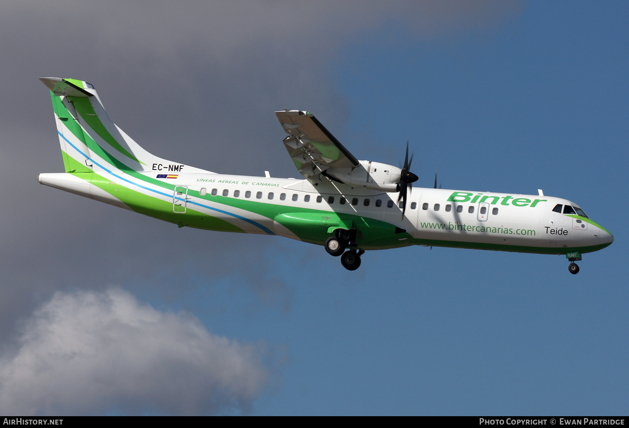 Aircraft Photo of EC-NMF | ATR ATR-72-600 (ATR-72-212A) | Binter Canarias | AirHistory.net #539454