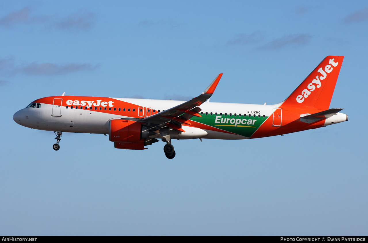 Aircraft Photo of G-UZHO | Airbus A320-251N | EasyJet | AirHistory.net #539474