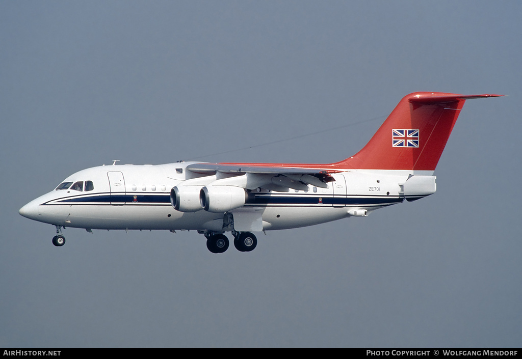 Aircraft Photo of ZE701 | British Aerospace BAe-146 CC.2 | UK - Air Force | AirHistory.net #539520