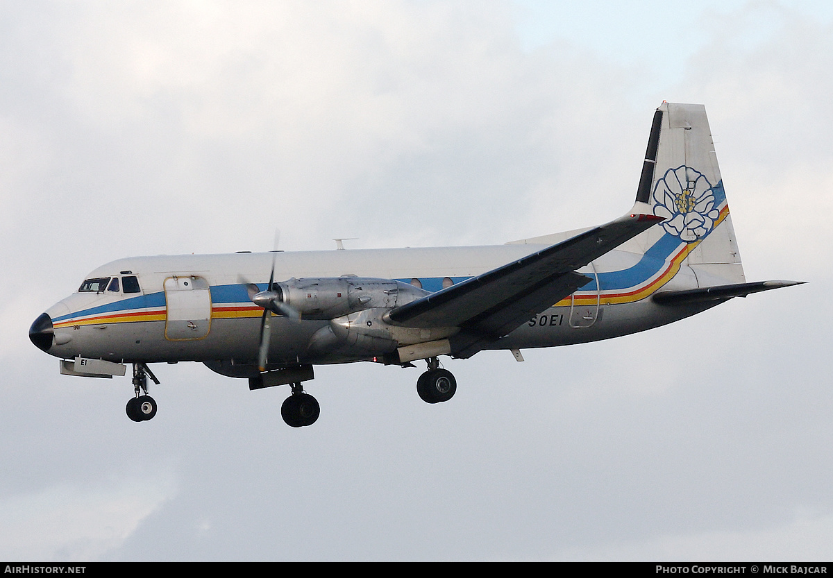 Aircraft Photo of G-SOEI | Hawker Siddeley HS-748 Srs2A/242 | Emerald Airways | AirHistory.net #539564