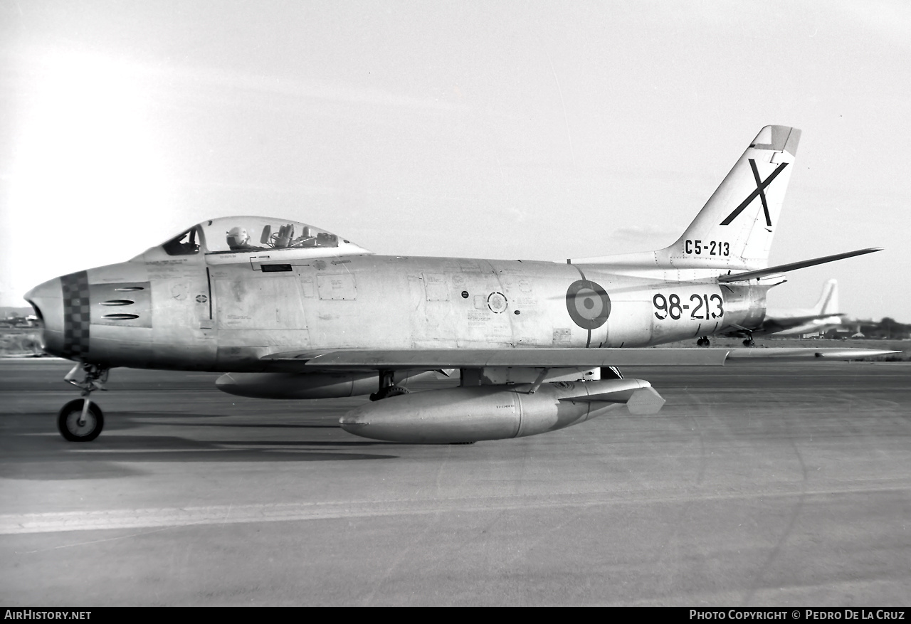 Aircraft Photo of C5-213 | North American F-86F Sabre | Spain - Air Force | AirHistory.net #539566