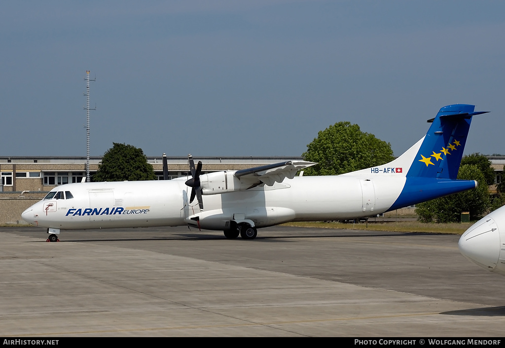 Aircraft Photo of HB-AFK | ATR ATR-72-202/F | Farnair Europe | AirHistory.net #539660