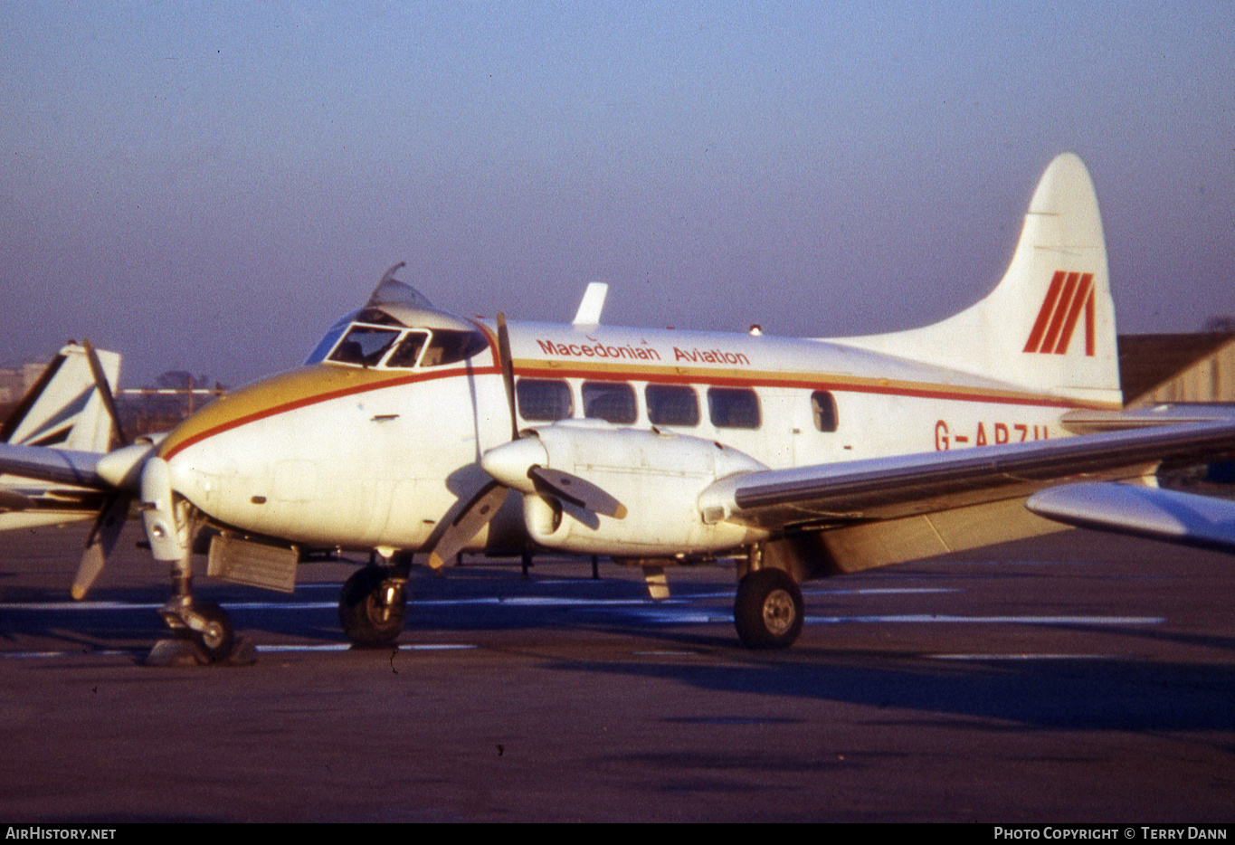 Aircraft Photo of G-APZU | De Havilland D.H. 104 Dove 5 | Macedonian Aviation | AirHistory.net #539681