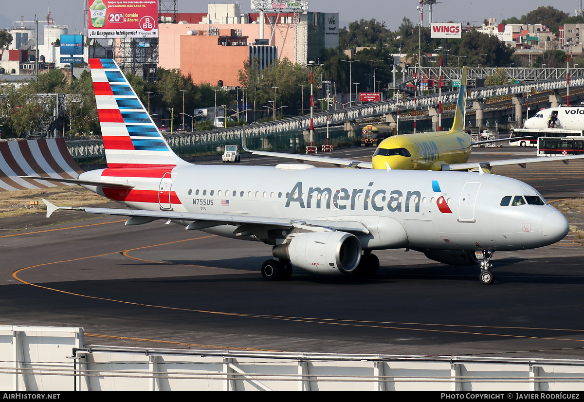 Aircraft Photo of N755US | Airbus A319-112 | American Airlines | AirHistory.net #539696