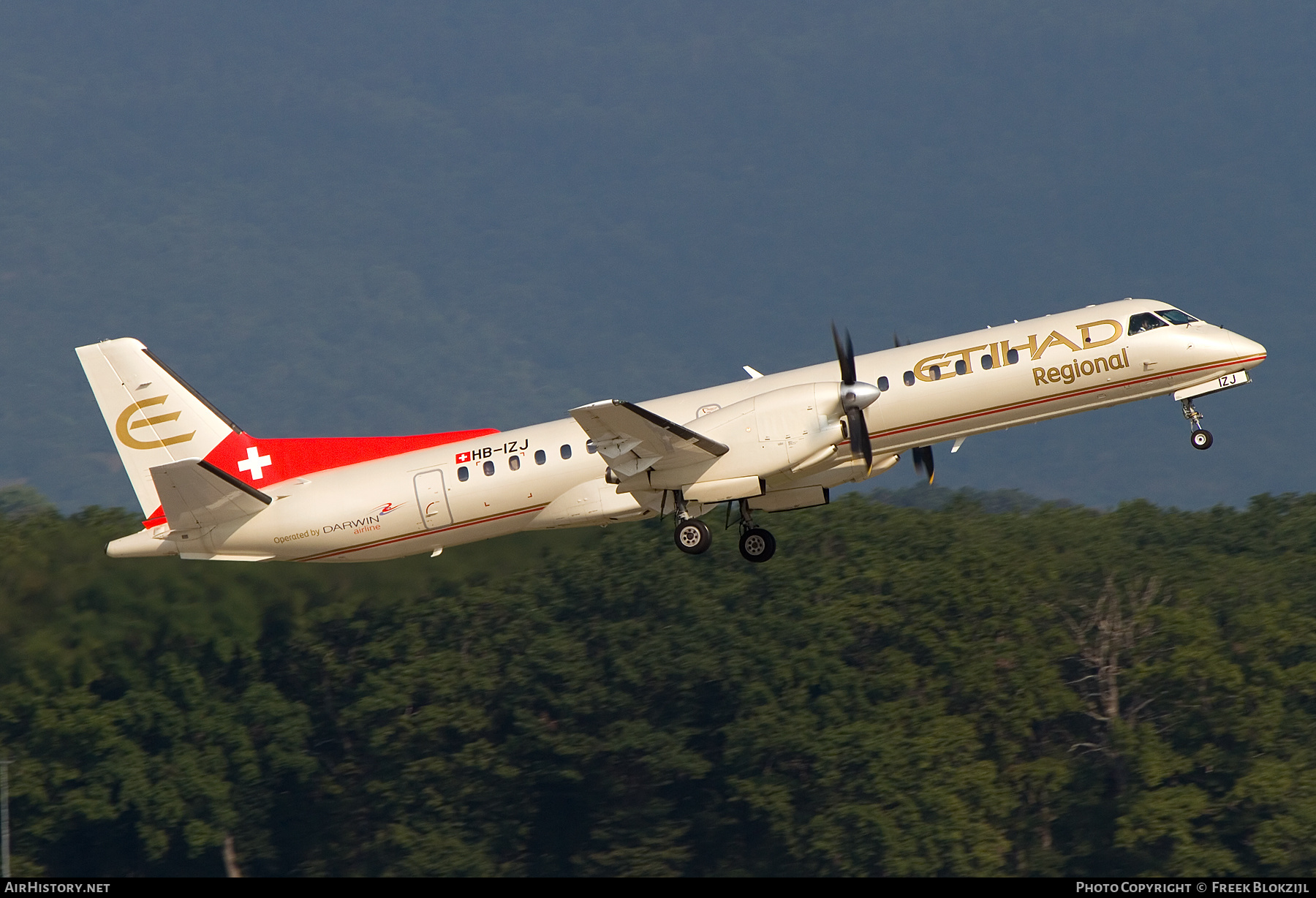 Aircraft Photo of HB-IZJ | Saab 2000 | Etihad Regional | AirHistory.net #539709