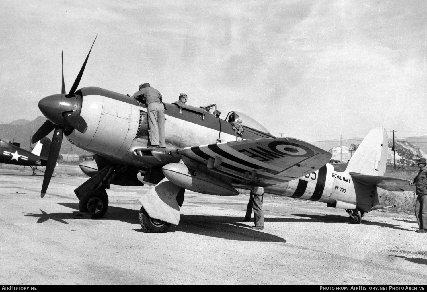 Aircraft Photo of WE790 | Hawker Fury FB11 | UK - Navy | AirHistory.net #539733