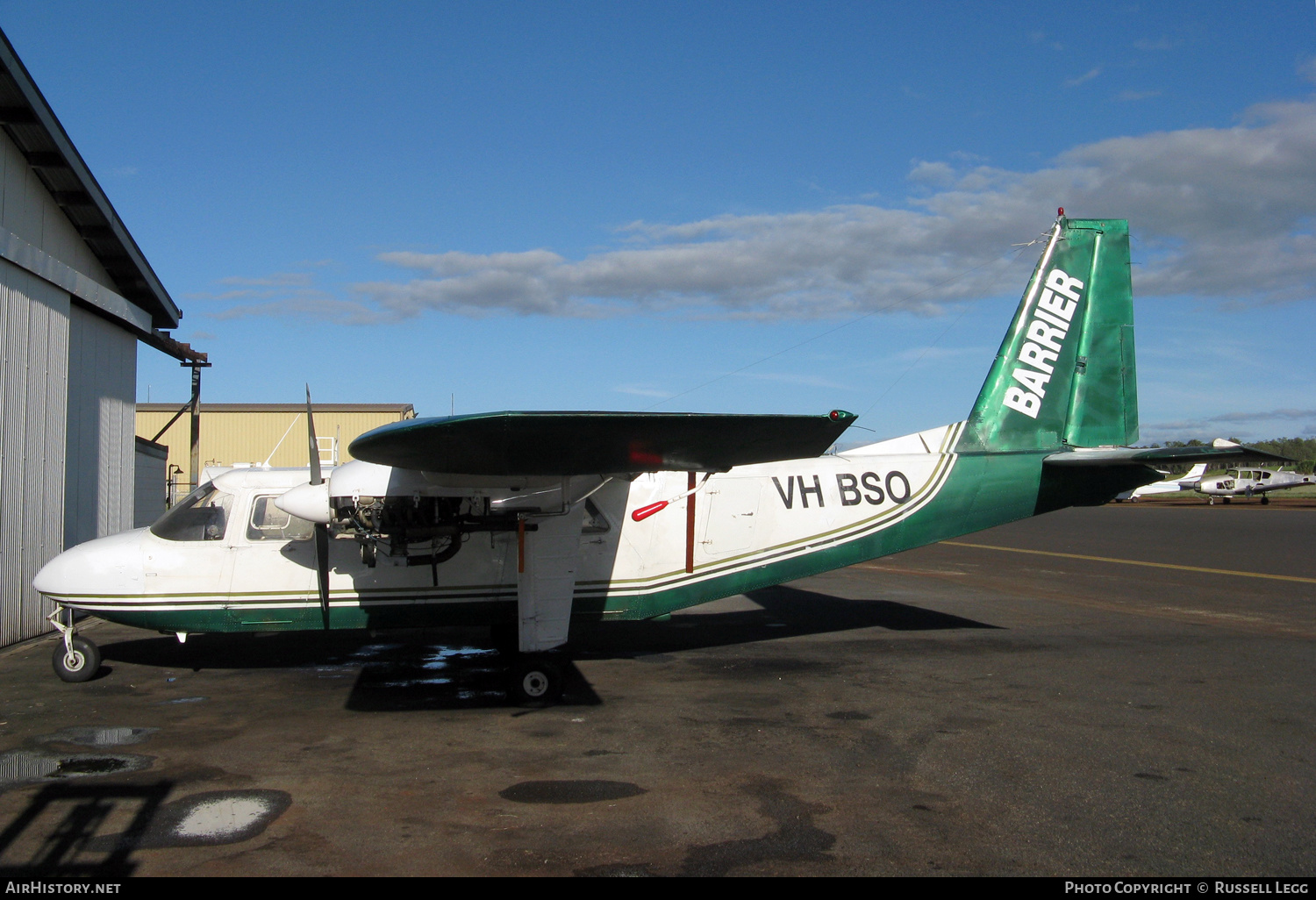 Aircraft Photo of VH-BSO | Pilatus Britten-Norman BN-2B-26 Islander | Barrier Aviation | AirHistory.net #539738