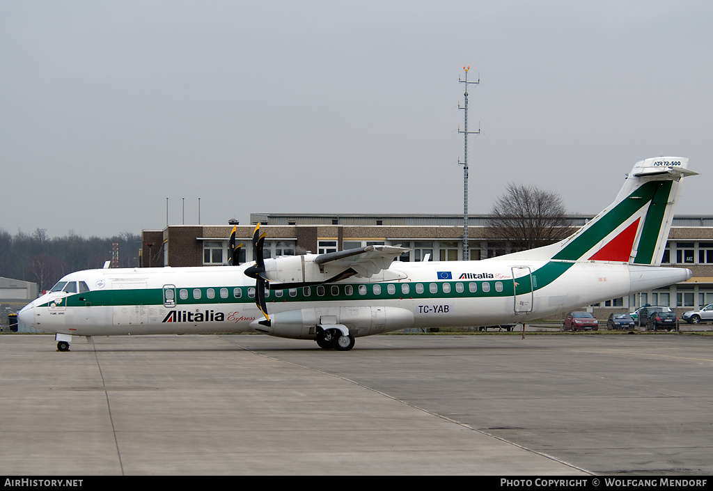 Aircraft Photo of TC-YAB | ATR ATR-72-500 (ATR-72-212A) | Alitalia Express | AirHistory.net #539747