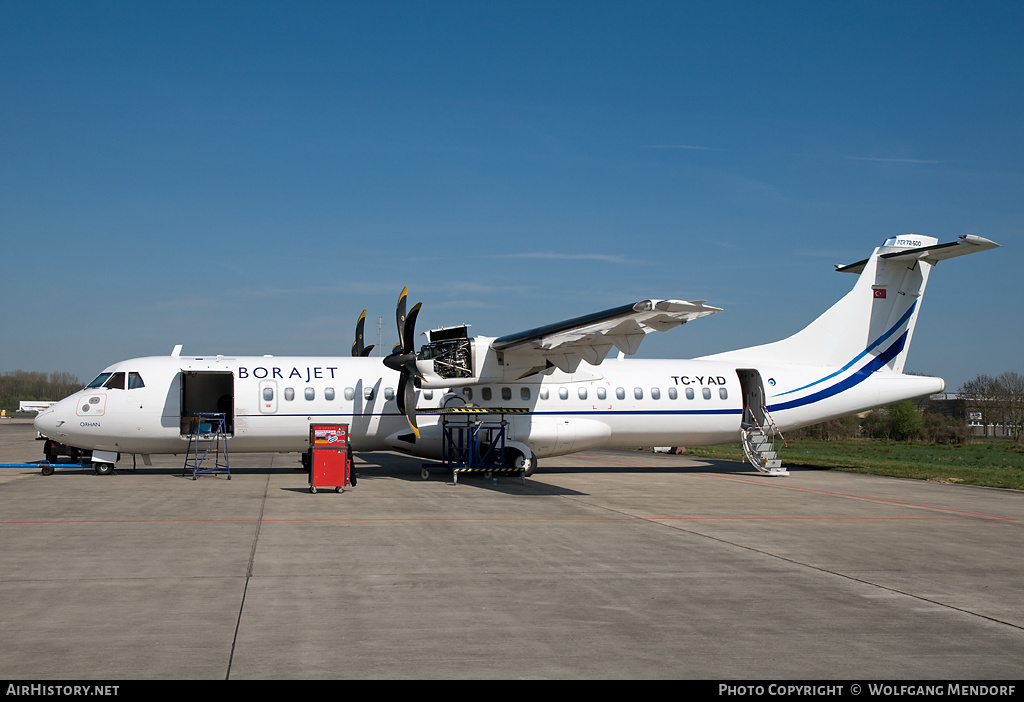 Aircraft Photo of TC-YAD | ATR ATR-72-500 (ATR-72-212A) | Borajet Airlines | AirHistory.net #539762