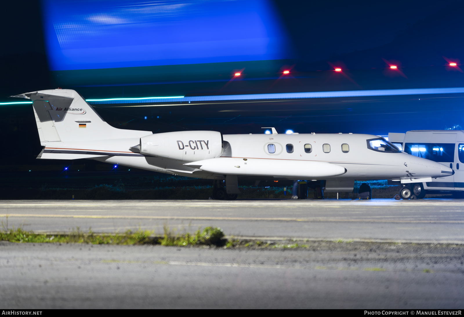 Aircraft Photo of D-CITY | Gates Learjet 35A | Air Alliance | AirHistory.net #539768