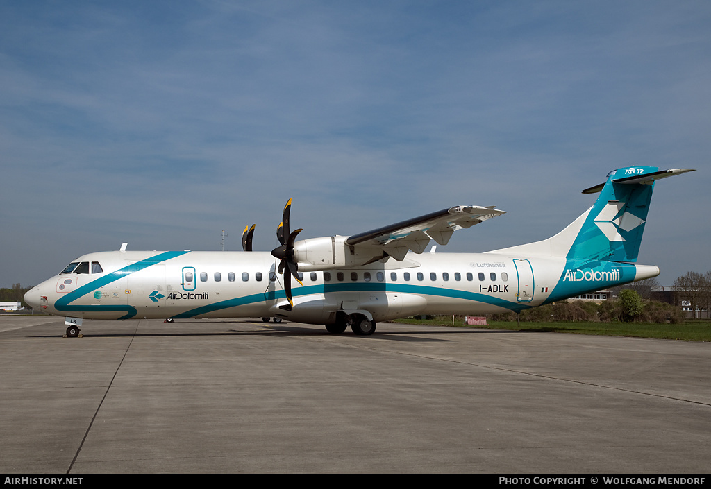 Aircraft Photo of I-ADLK | ATR ATR-72-500 (ATR-72-212A) | Air Dolomiti | AirHistory.net #539777