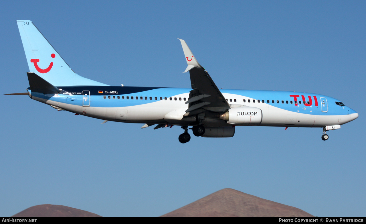 Aircraft Photo of D-ABKI | Boeing 737-86J | TUI | AirHistory.net #539829