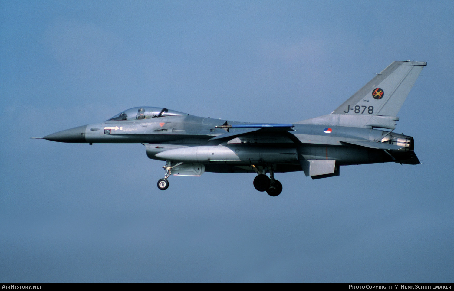 Aircraft Photo of J-878 | General Dynamics F-16A Fighting Falcon | Netherlands - Air Force | AirHistory.net #539861