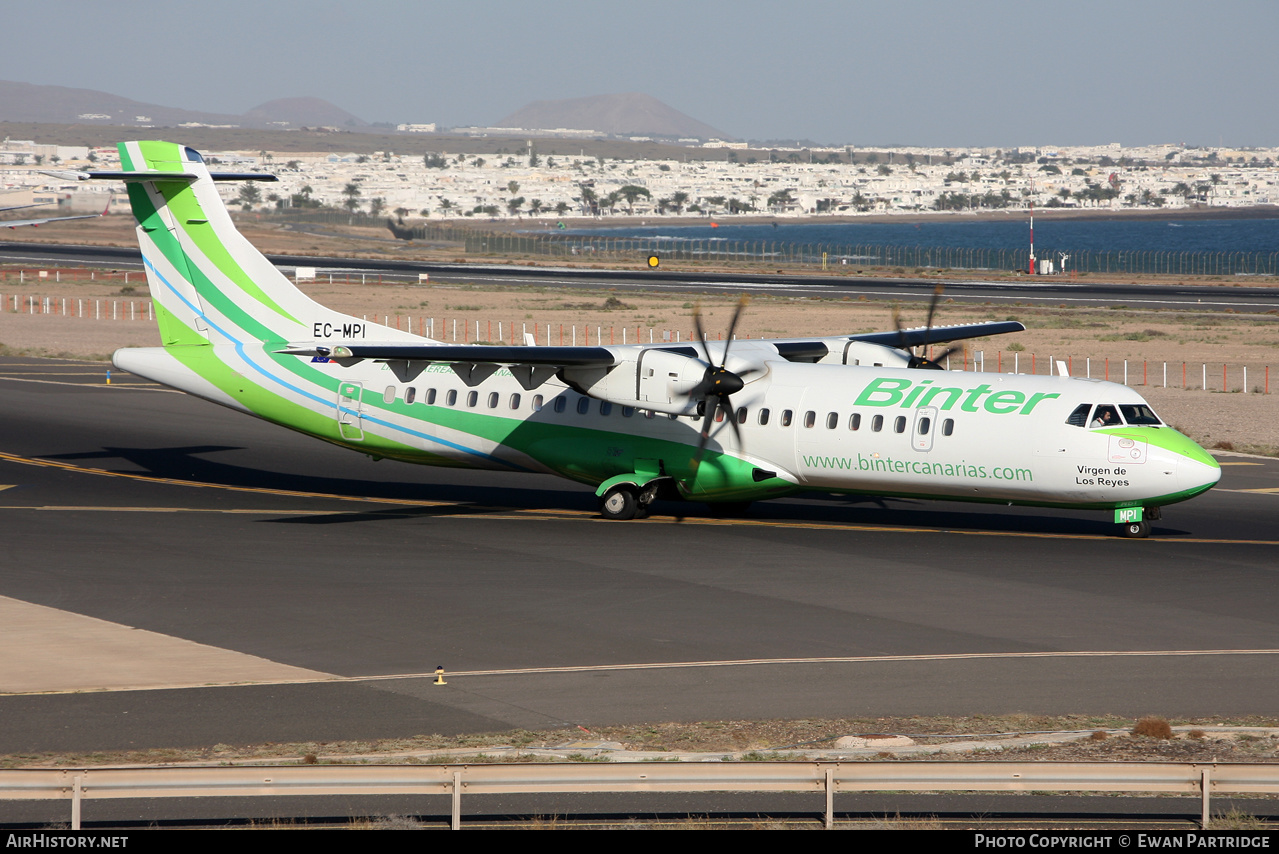 Aircraft Photo of EC-MPI | ATR ATR-72-600 (ATR-72-212A) | Binter Canarias | AirHistory.net #539889