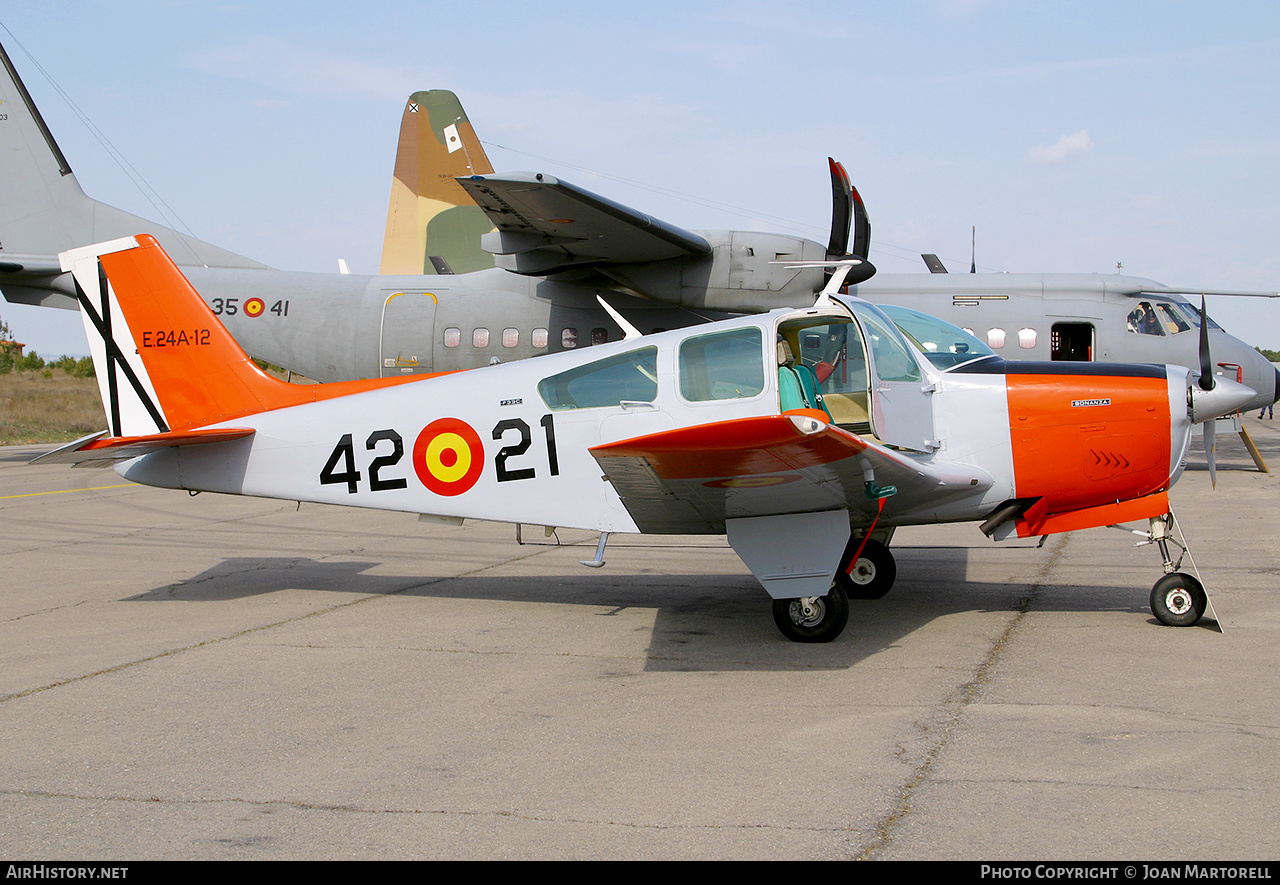 Aircraft Photo of E.24A-12 | Beech F33C Bonanza | Spain - Air Force | AirHistory.net #539911