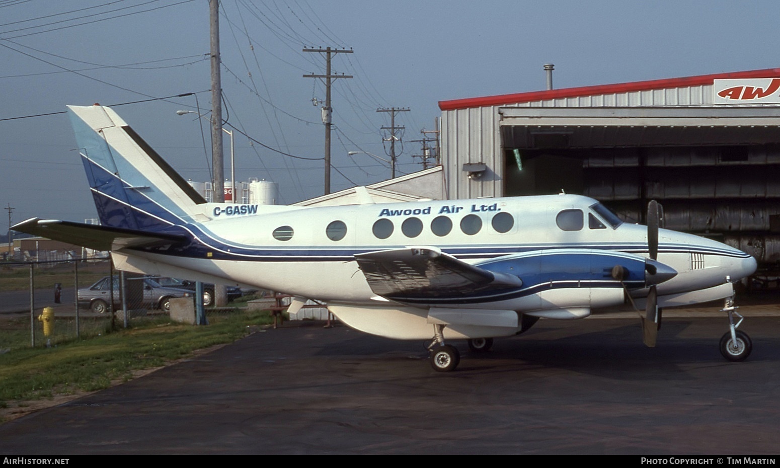 Aircraft Photo of C-GASW | Beech A100 King Air | Awood Air | AirHistory.net #540030