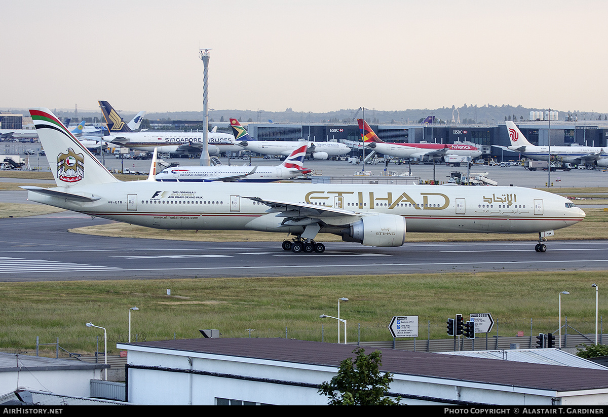 Aircraft Photo of A6-ETM | Boeing 777-3FX/ER | Etihad Airways | AirHistory.net #540038