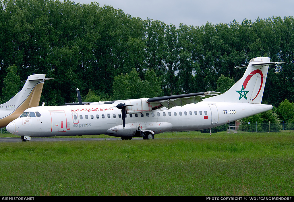 Aircraft Photo of T7-COB | ATR ATR-72-202 | Royal Air Maroc Express | AirHistory.net #540051