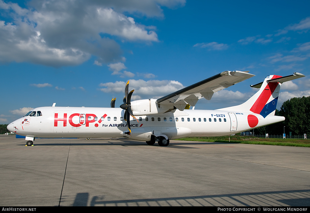 Aircraft Photo of F-GVZV | ATR ATR-72-500 (ATR-72-212A) | Hop! | AirHistory.net #540055