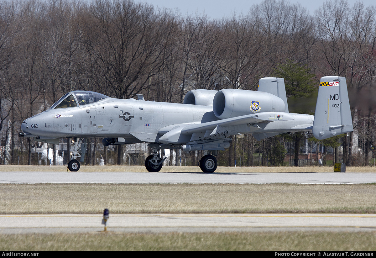 Aircraft Photo of 78-0612 / AF78-612 | Fairchild A-10A Thunderbolt II | USA - Air Force | AirHistory.net #540072