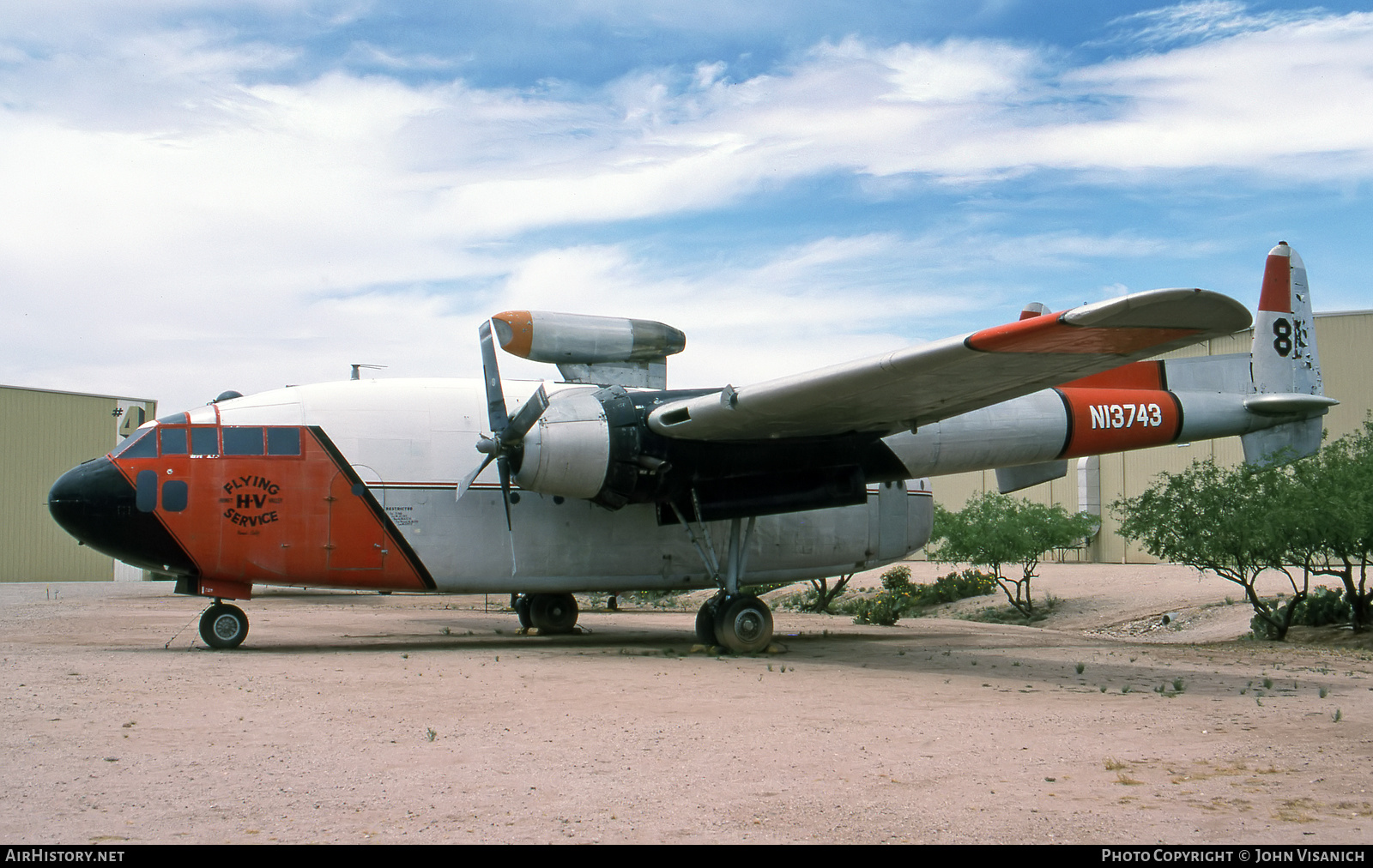 Aircraft Photo of N13743 | Fairchild C-119C Flying Boxcar | Hemet Valley Flying Service | AirHistory.net #540093