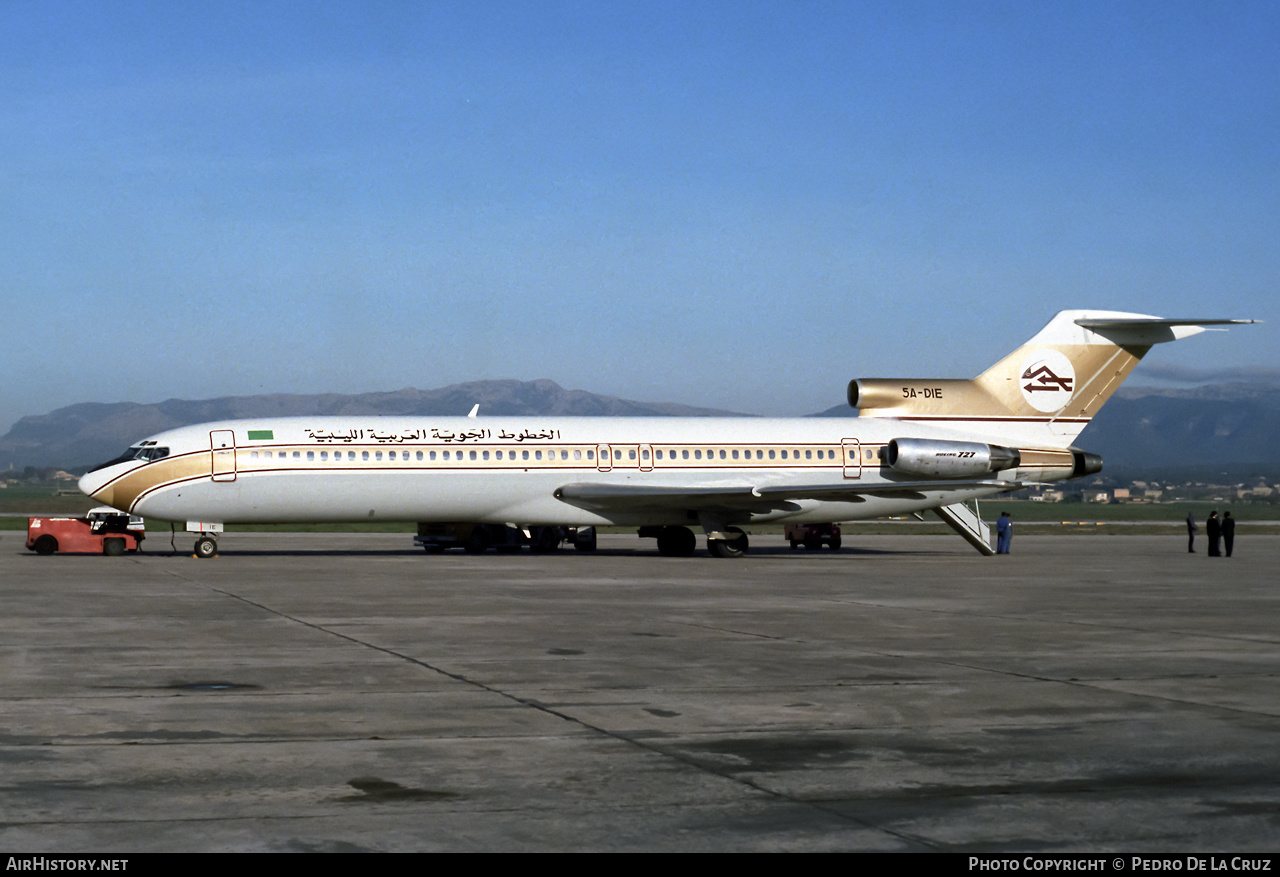 Aircraft Photo of 5A-DIE | Boeing 727-2L5/Adv | Libyan Arab Airlines | AirHistory.net #540125