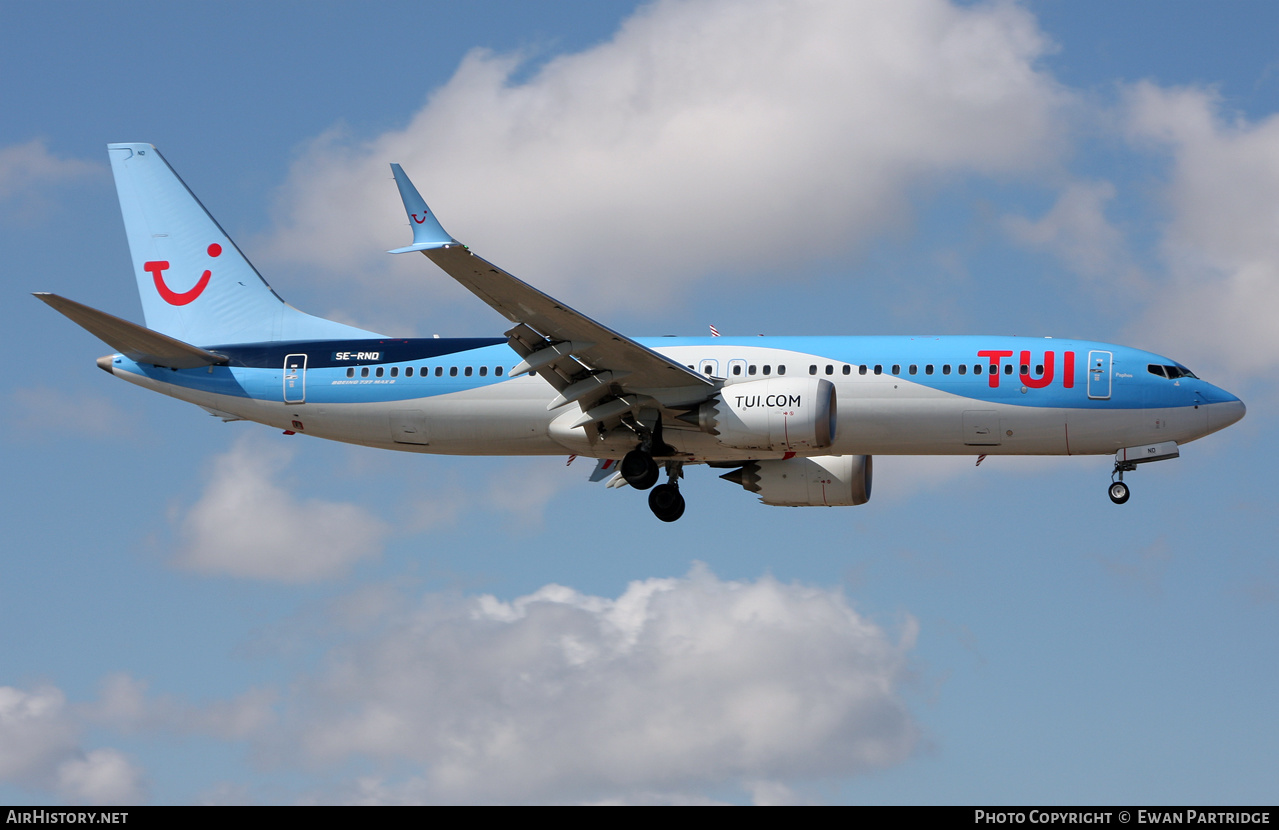 Aircraft Photo of SE-RND | Boeing 737-8 Max 8 | TUI | AirHistory.net #540135