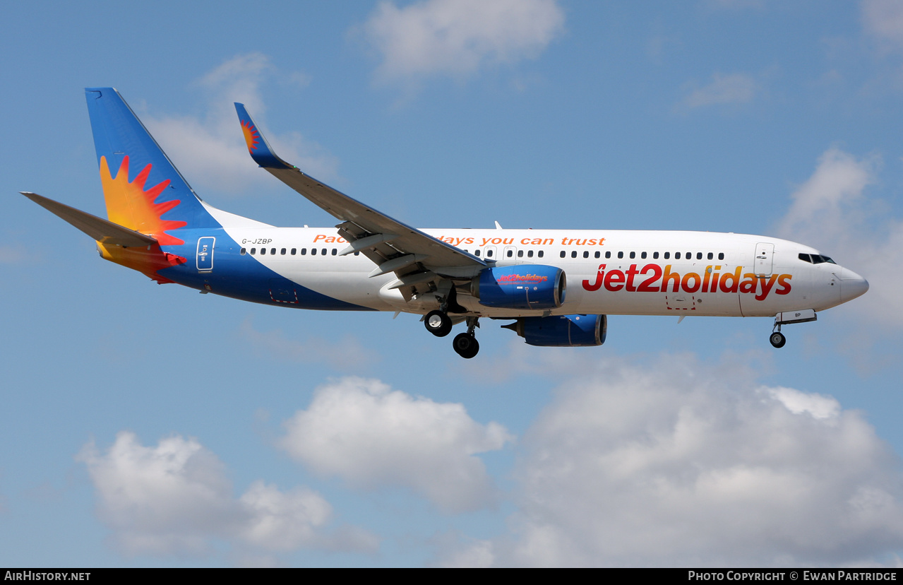 Aircraft Photo of G-JZBP | Boeing 737-800 | Jet2 Holidays | AirHistory.net #540142