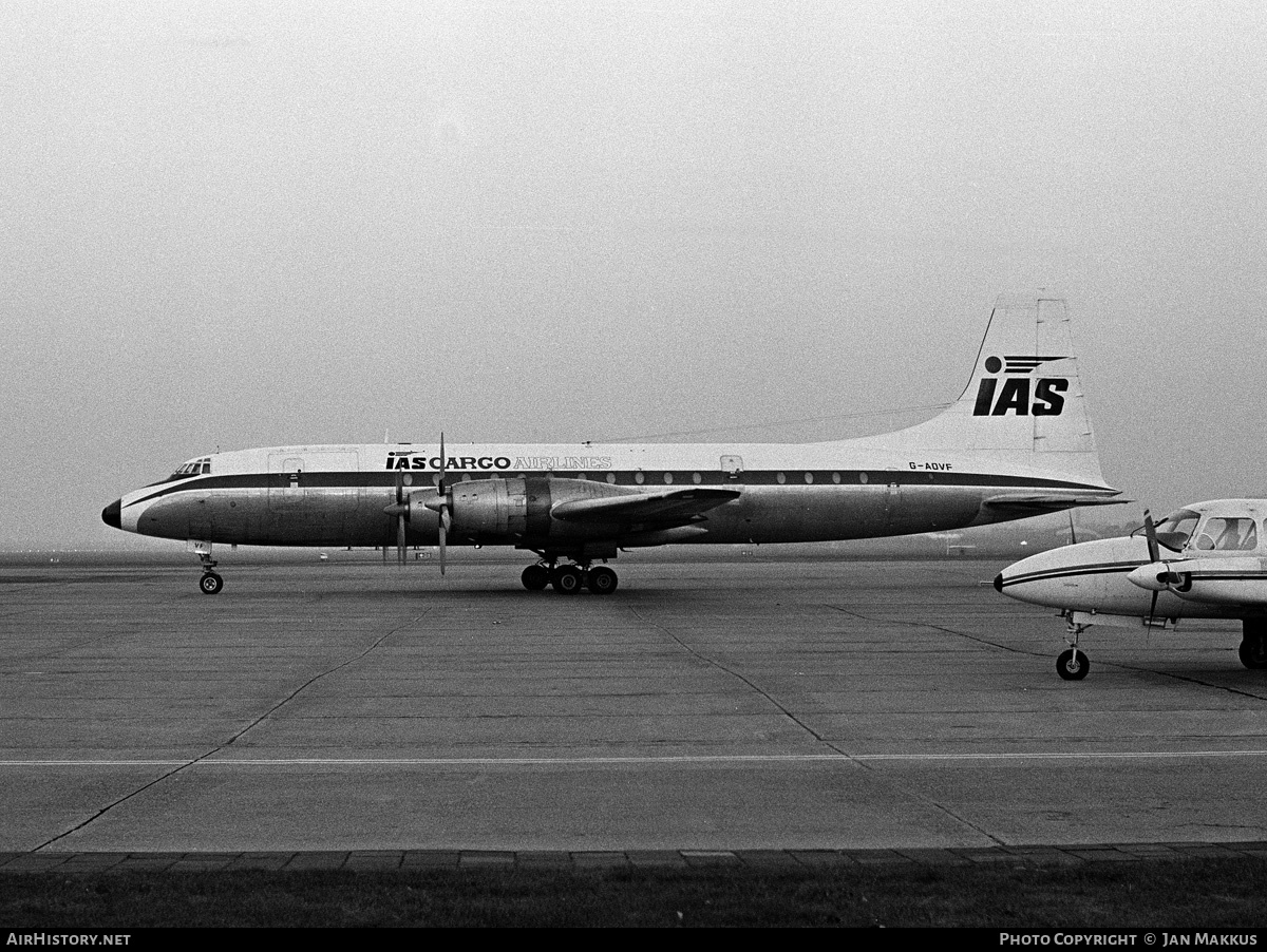 Aircraft Photo of G-AOVF | Bristol 175 Britannia 312F | IAS Cargo Airlines - International Aviation Services | AirHistory.net #540157