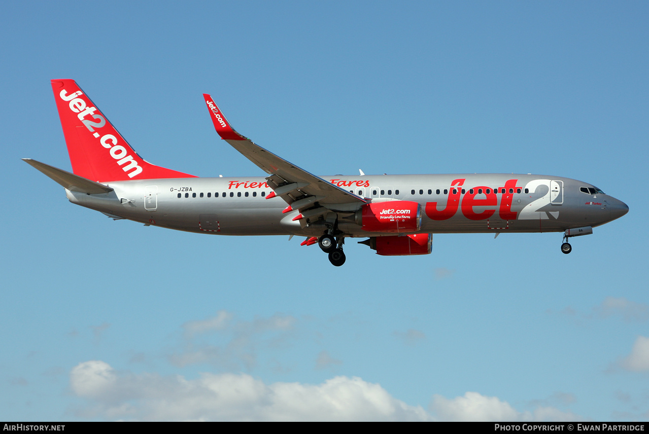 Aircraft Photo of G-JZBA | Boeing 737-800 | Jet2 | AirHistory.net #540211