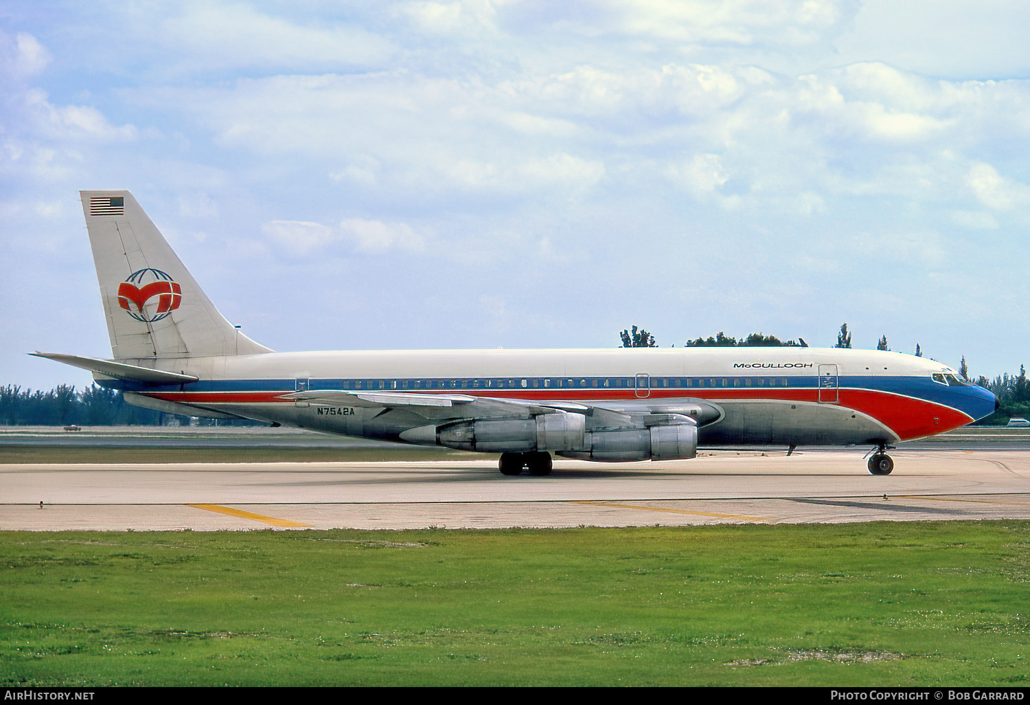 Aircraft Photo of N7542A | Boeing 720-023B | McCulloch International Airlines | AirHistory.net #540261