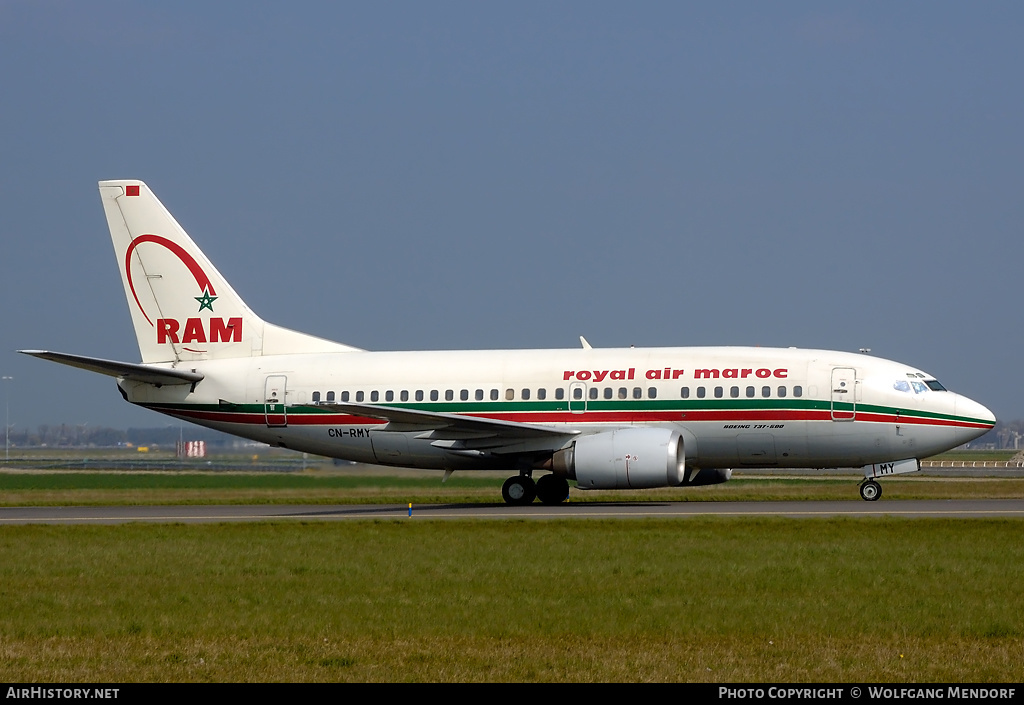 Aircraft Photo of CN-RMY | Boeing 737-5B6 | Royal Air Maroc - RAM | AirHistory.net #540324