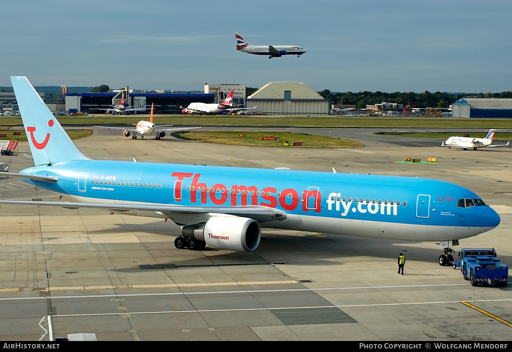 Aircraft Photo of G-OBYB | Boeing 767-304/ER | Thomsonfly | AirHistory.net #540343