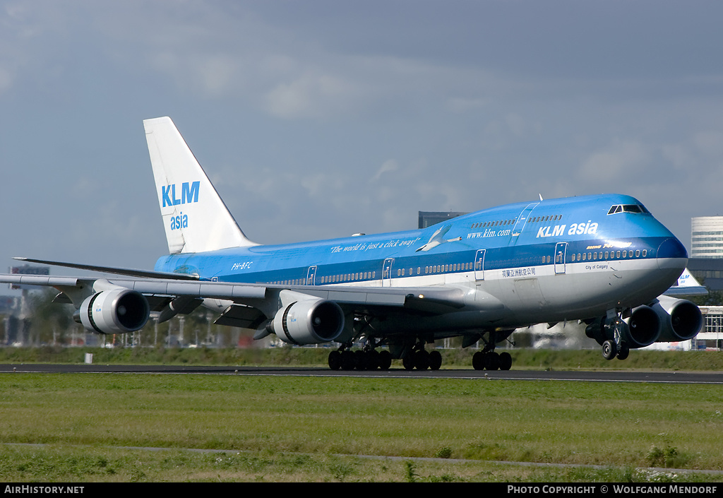 Aircraft Photo of PH-BFC | Boeing 747-406M | KLM Asia | AirHistory.net #540366