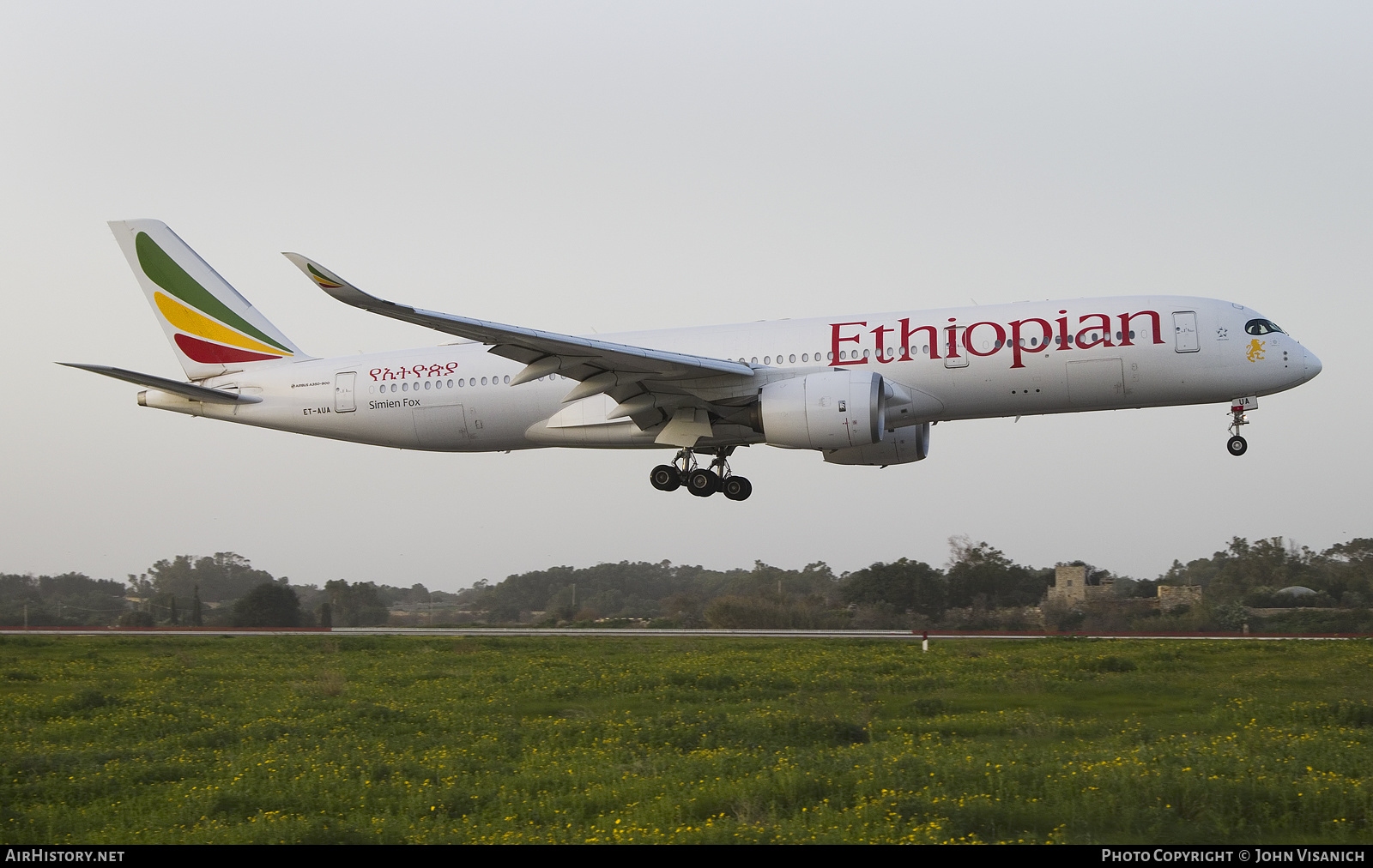 Aircraft Photo of ET-AUA | Airbus A350-941 | Ethiopian Airlines | AirHistory.net #540376