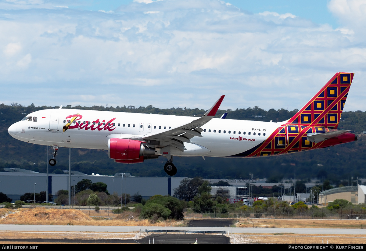 Aircraft Photo of PK-LUS | Airbus A320-214 | Batik Air | AirHistory.net #540423