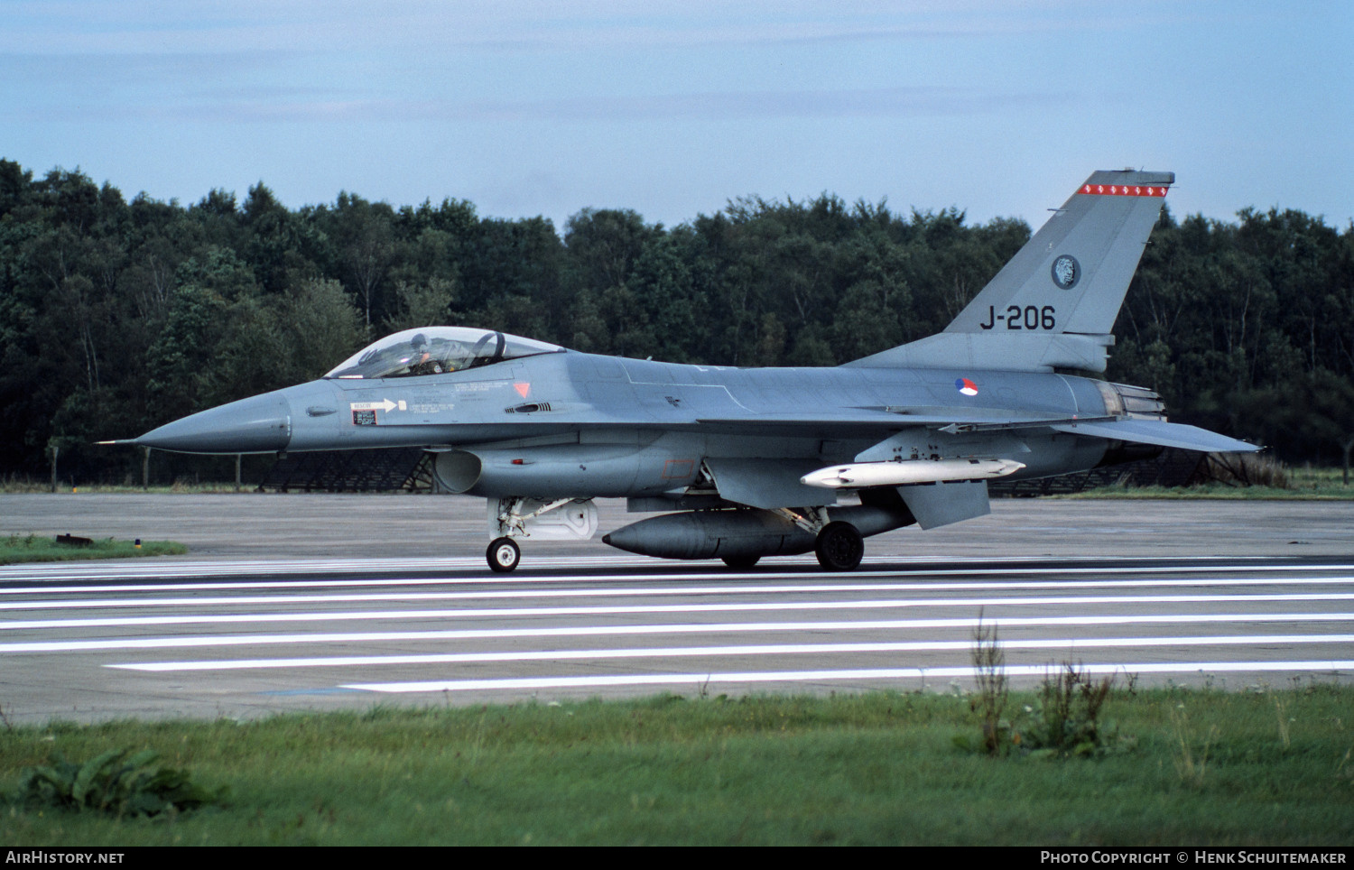 Aircraft Photo of J-206 | General Dynamics F-16A Fighting Falcon | Netherlands - Air Force | AirHistory.net #540432