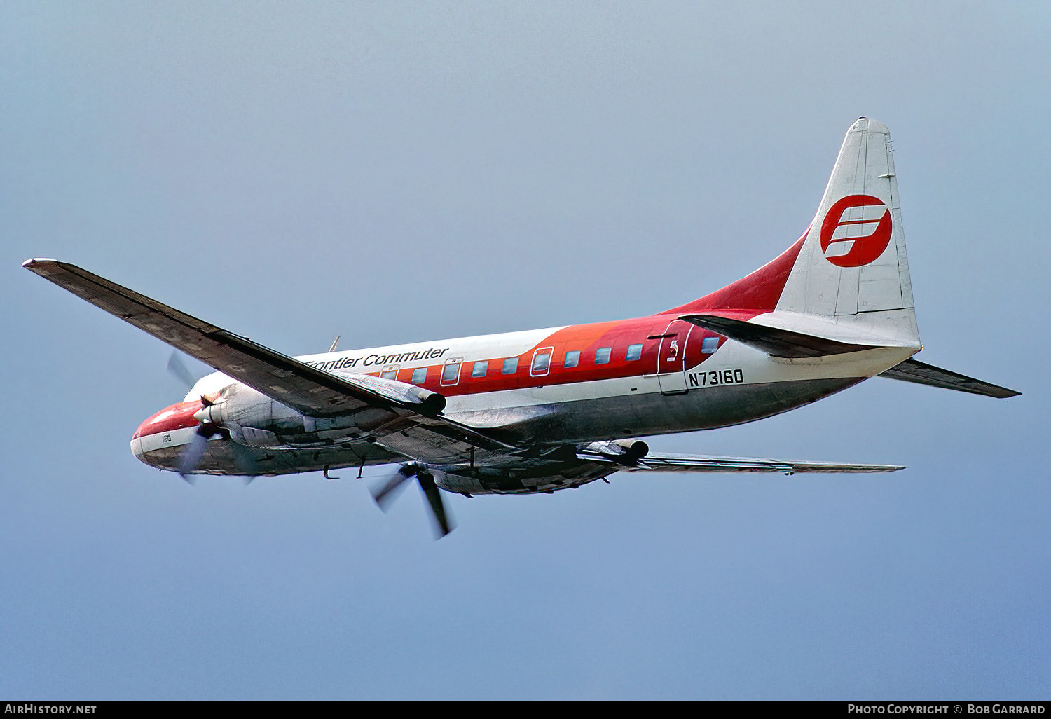 Aircraft Photo of N73160 | Convair 580 | Frontier Commuter | AirHistory.net #540433