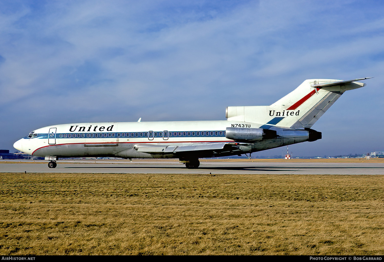 Aircraft Photo of N7431U | Boeing 727-22C | United Air Lines | AirHistory.net #540450