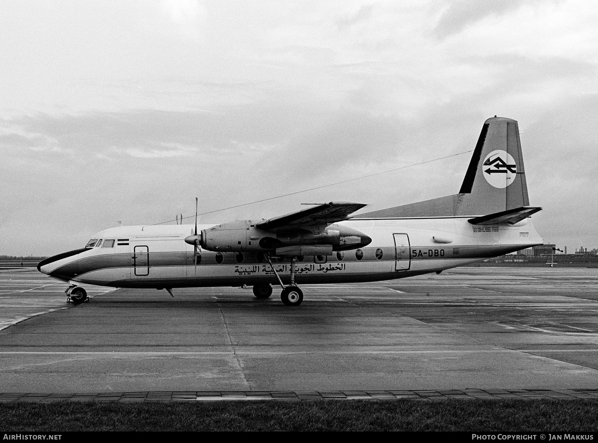 Aircraft Photo of 5A-DBO | Fokker F27-600 Friendship | Libyan Arab Airlines | AirHistory.net #540493