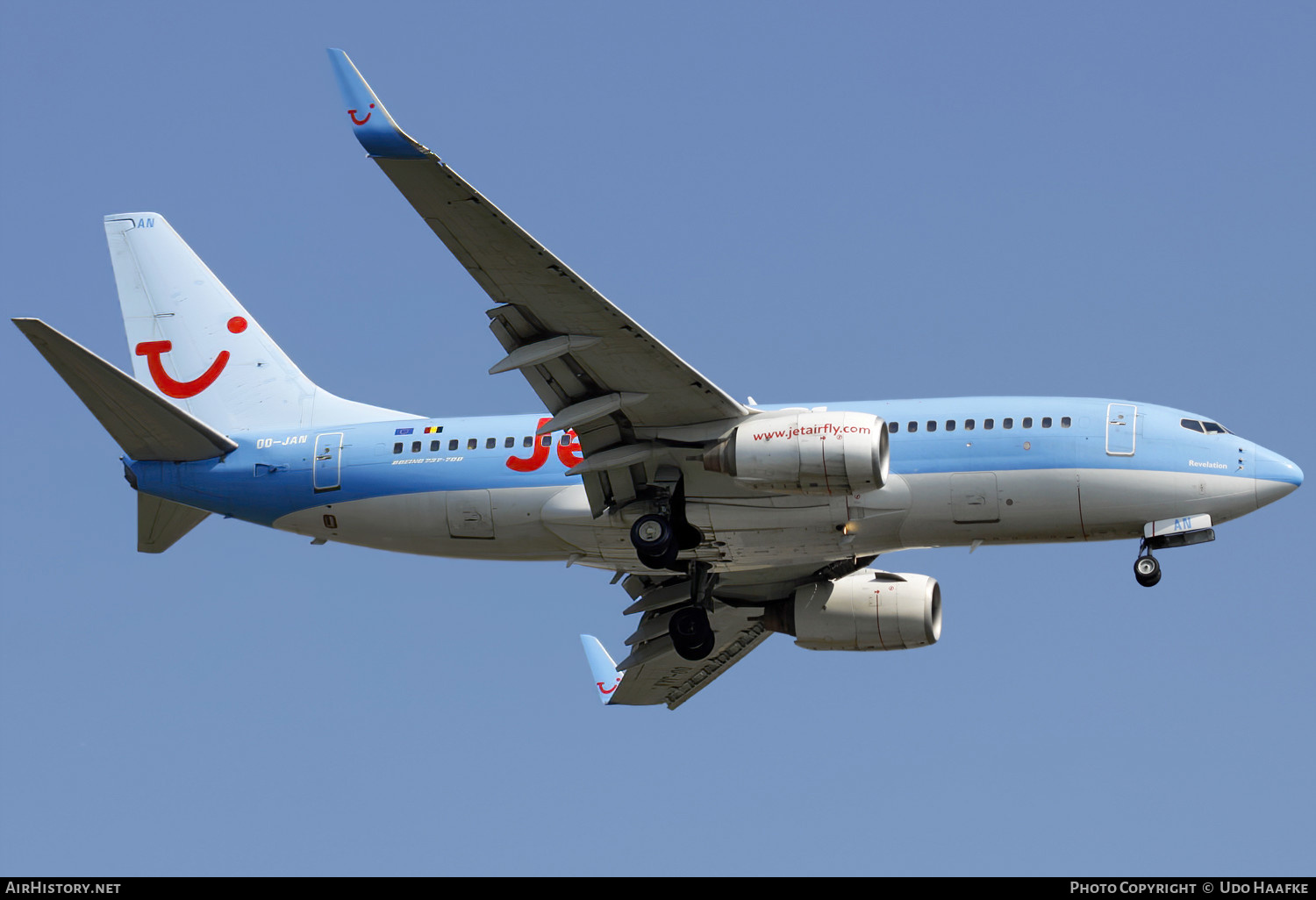Aircraft Photo of OO-JAN | Boeing 737-76N | Jetairfly | AirHistory.net #540533