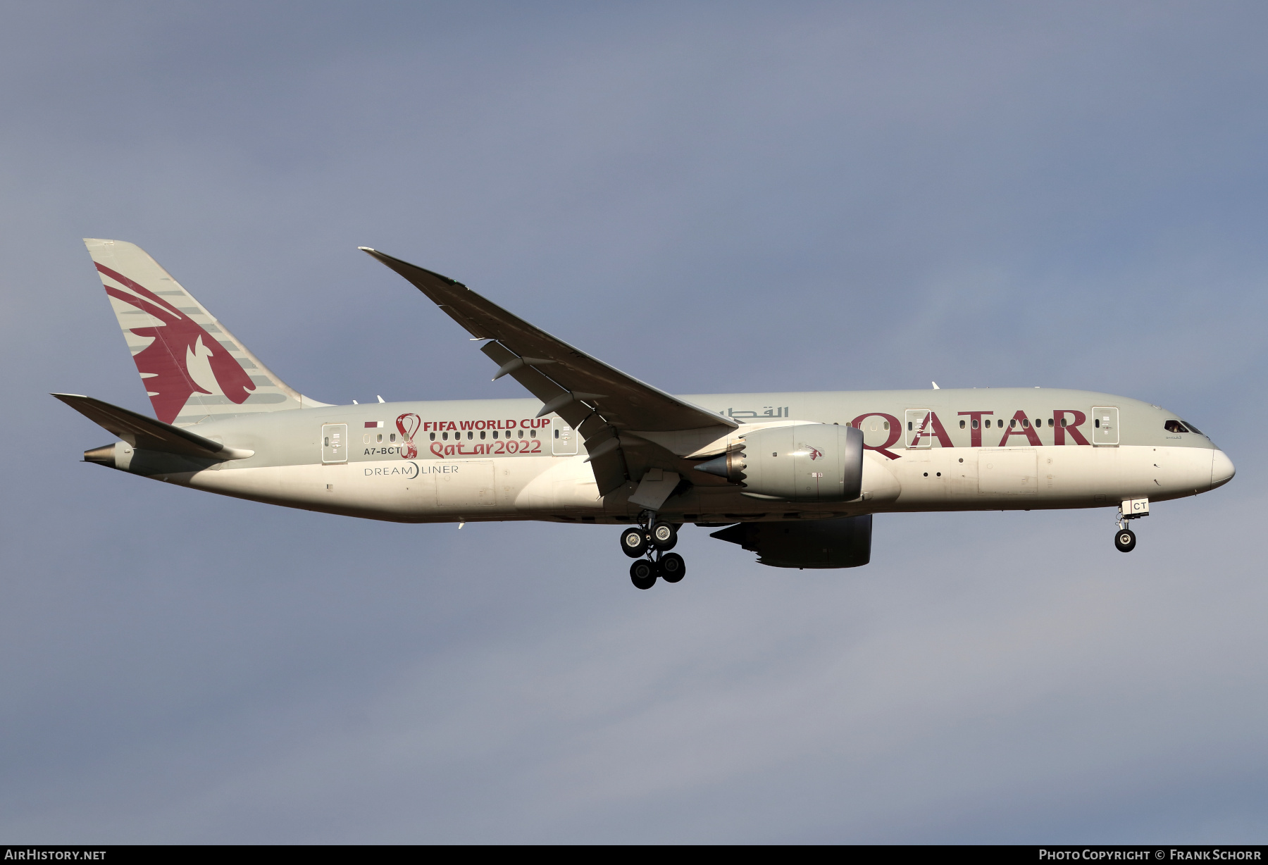 Aircraft Photo of A7-BCT | Boeing 787-8 Dreamliner | Qatar Airways | AirHistory.net #540534